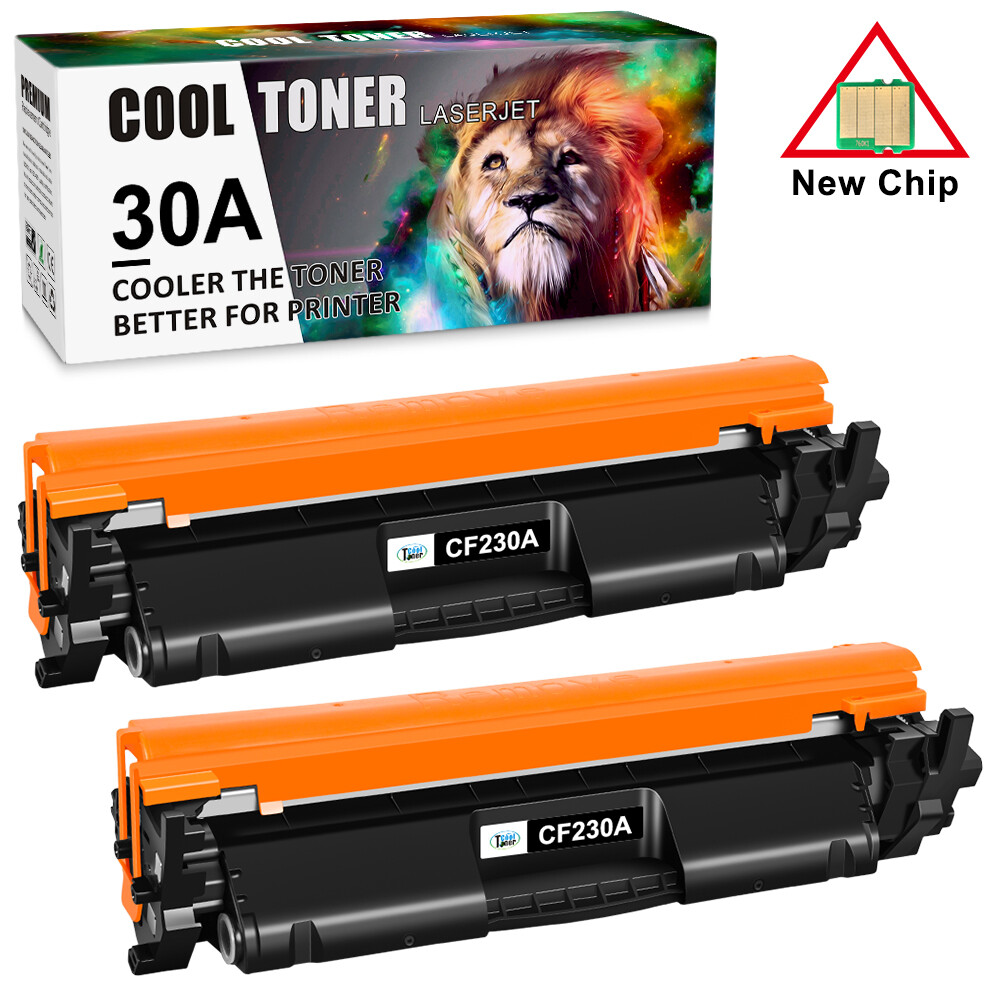 2-Pack CF230A Toner Cartridge For HP 30A LaserJet Pro M203dw MFP M227fdw M227fdn