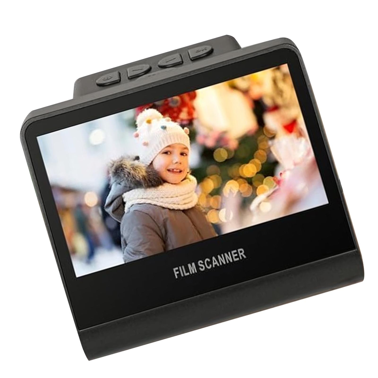 Film Scanner Digital 22MP 5in LCD Screen 16GB Memory Convert Black Negative HTCZ