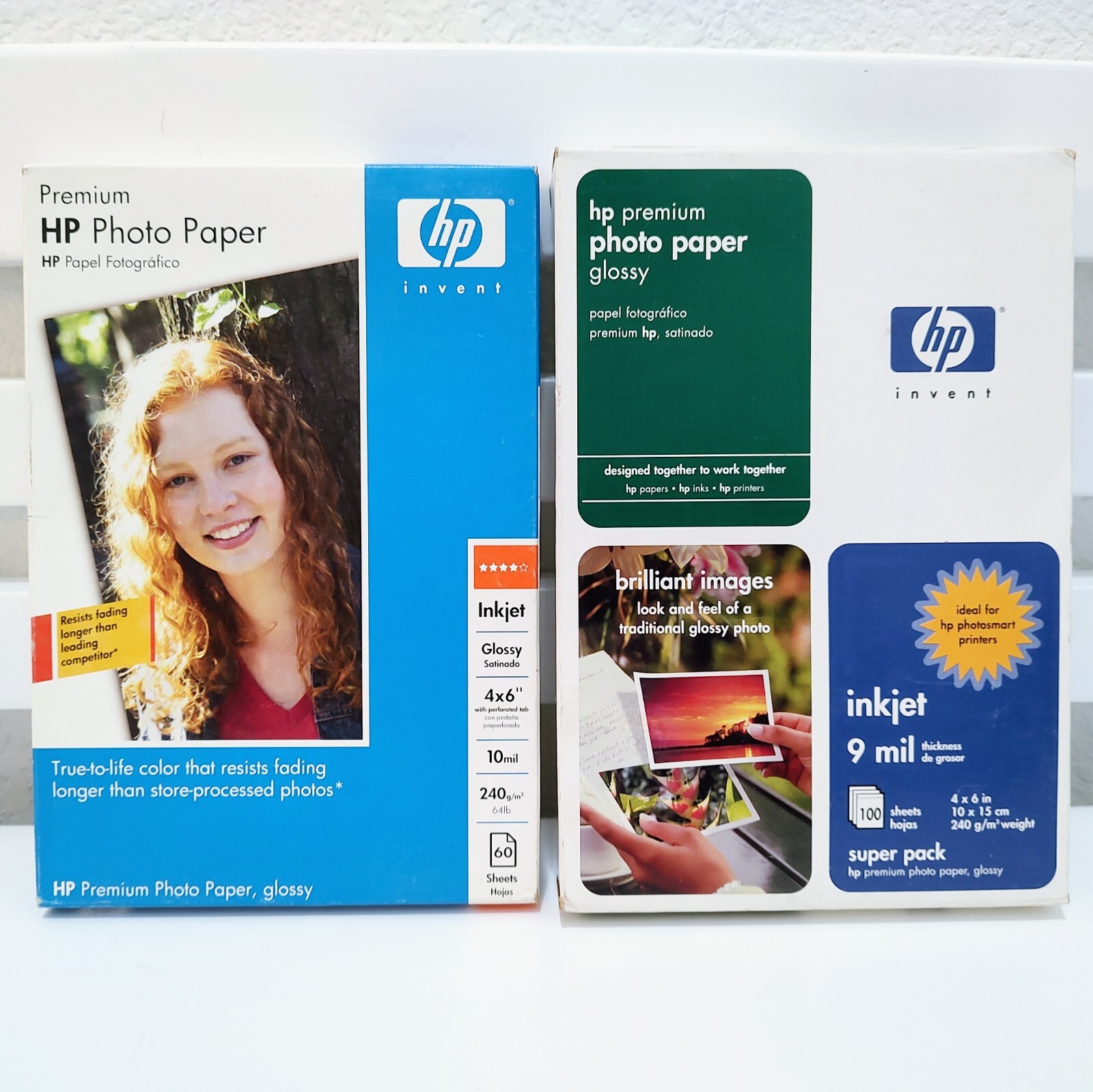 HP 4X6 Premium Glossy Photo Paper 160 Sheets Total #003