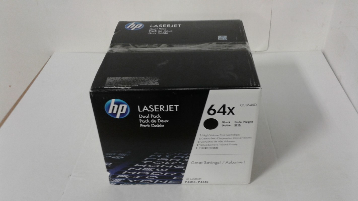 HP CC364XD, Black Toner Ctg 64X for HP LaserJet P-4015