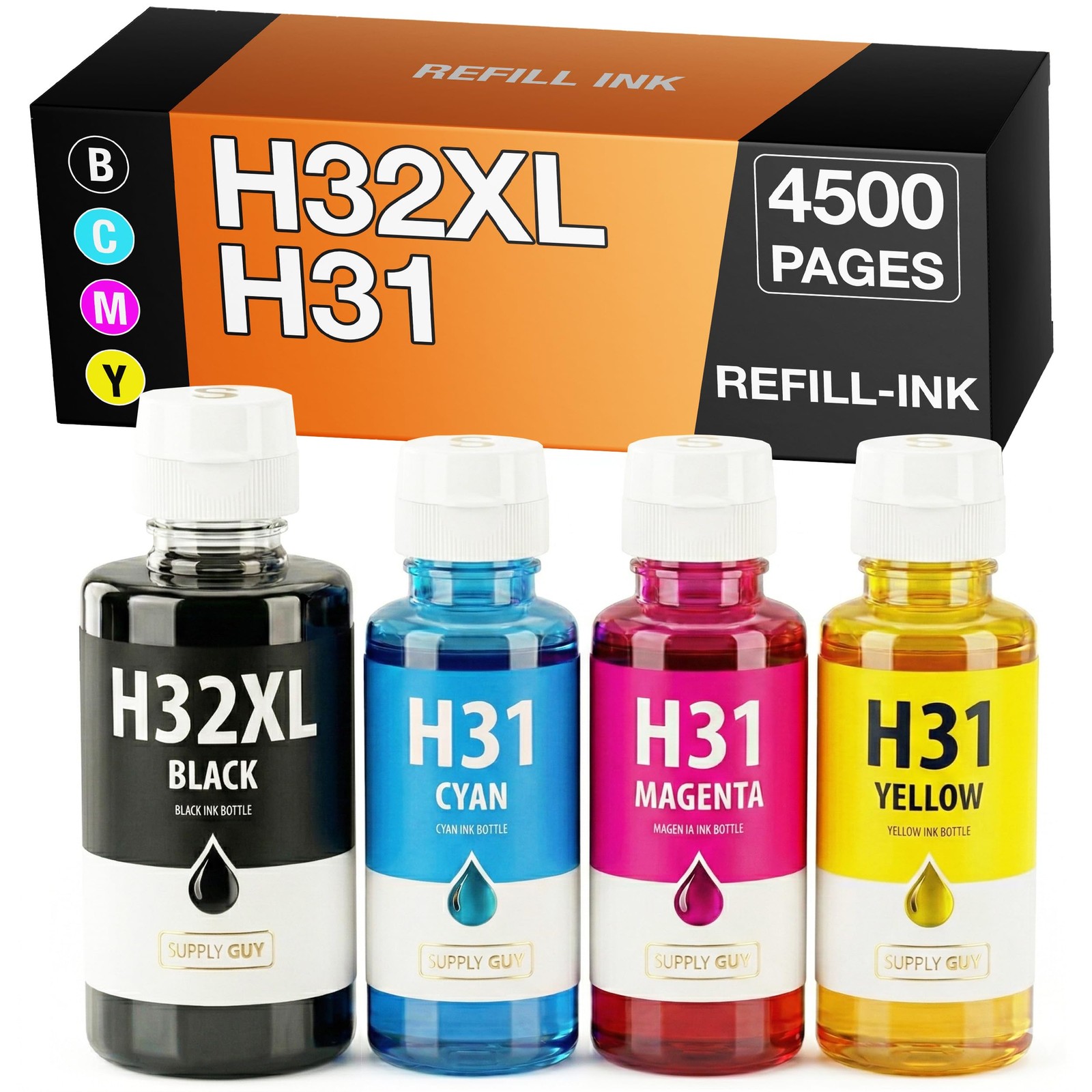 XL Ink Compatible with HP 32XL / HP 31 Fits Smart Tank 5100 Series 51…