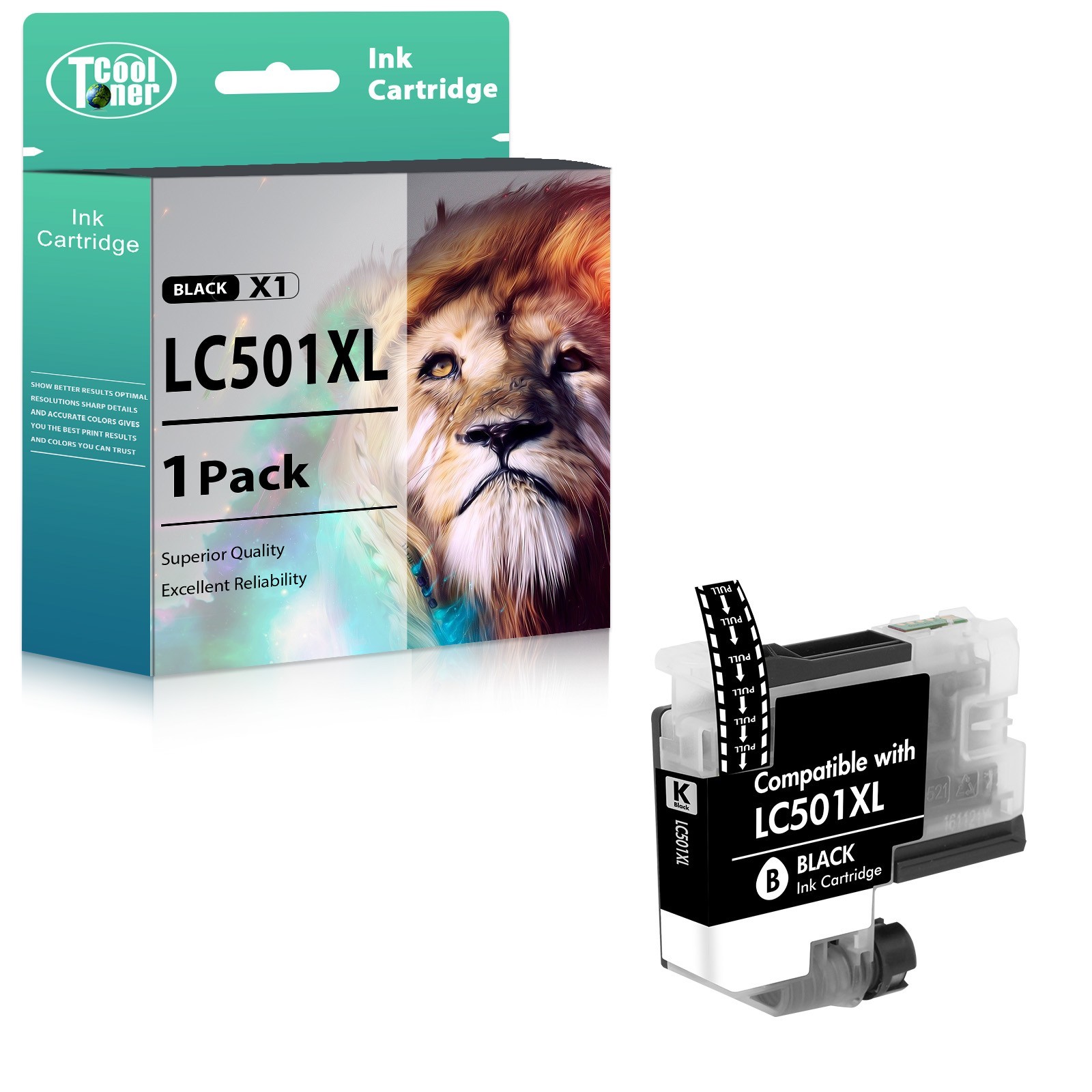 Compatible LC501XL Black Ink Cartridge for Brother MFC-J1260DW J1360DW J1410DW