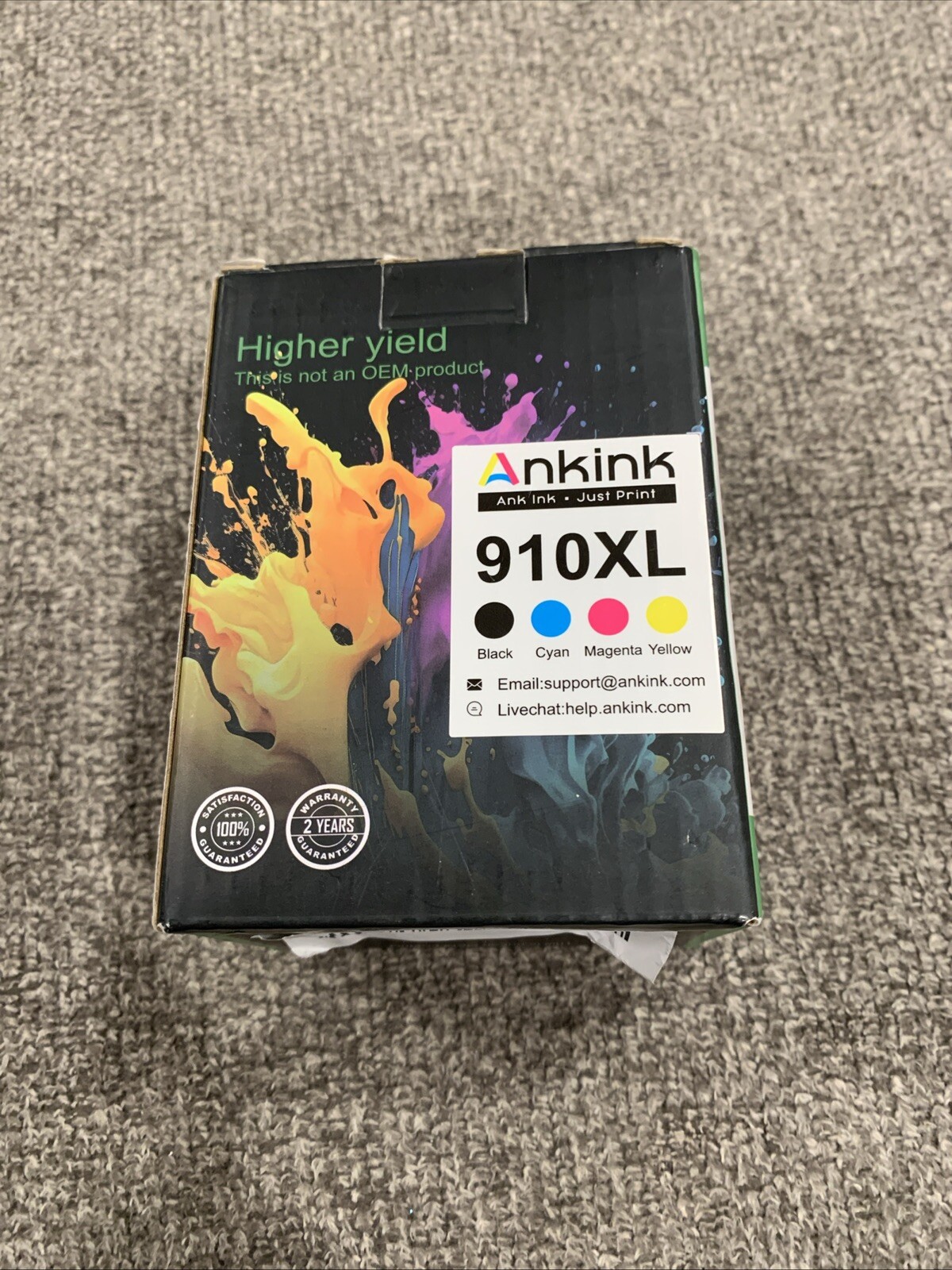 Ankink 910XL Ink Cartridge – 4-Pack B/C/M/Y 11/2026