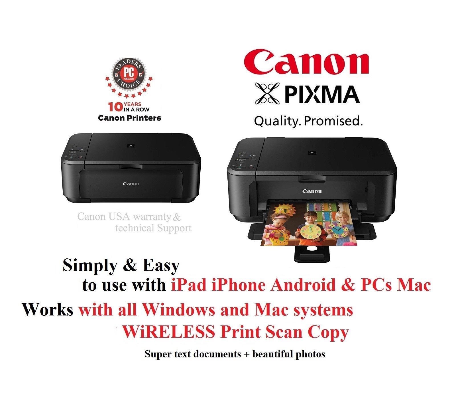 NEW Canon Pixma MG3620 (6420) All In One Wireless-Printer-Scan Copy-Holiday Sale