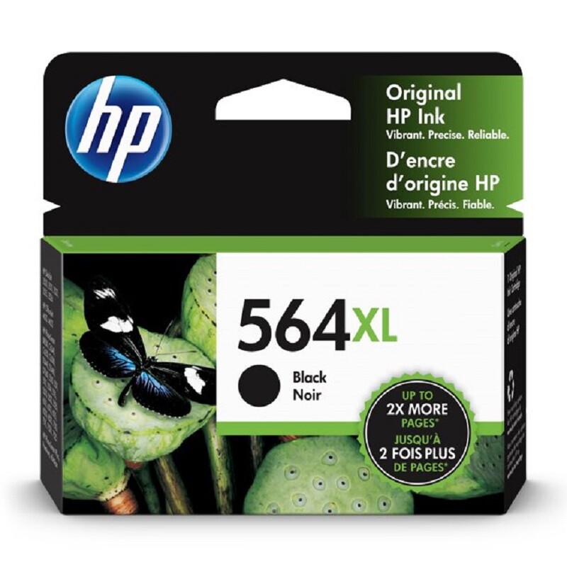 HP 564XL BLACK HIGH YIELD ORIGINAL INK CARTRIDGE CN684WN *DM