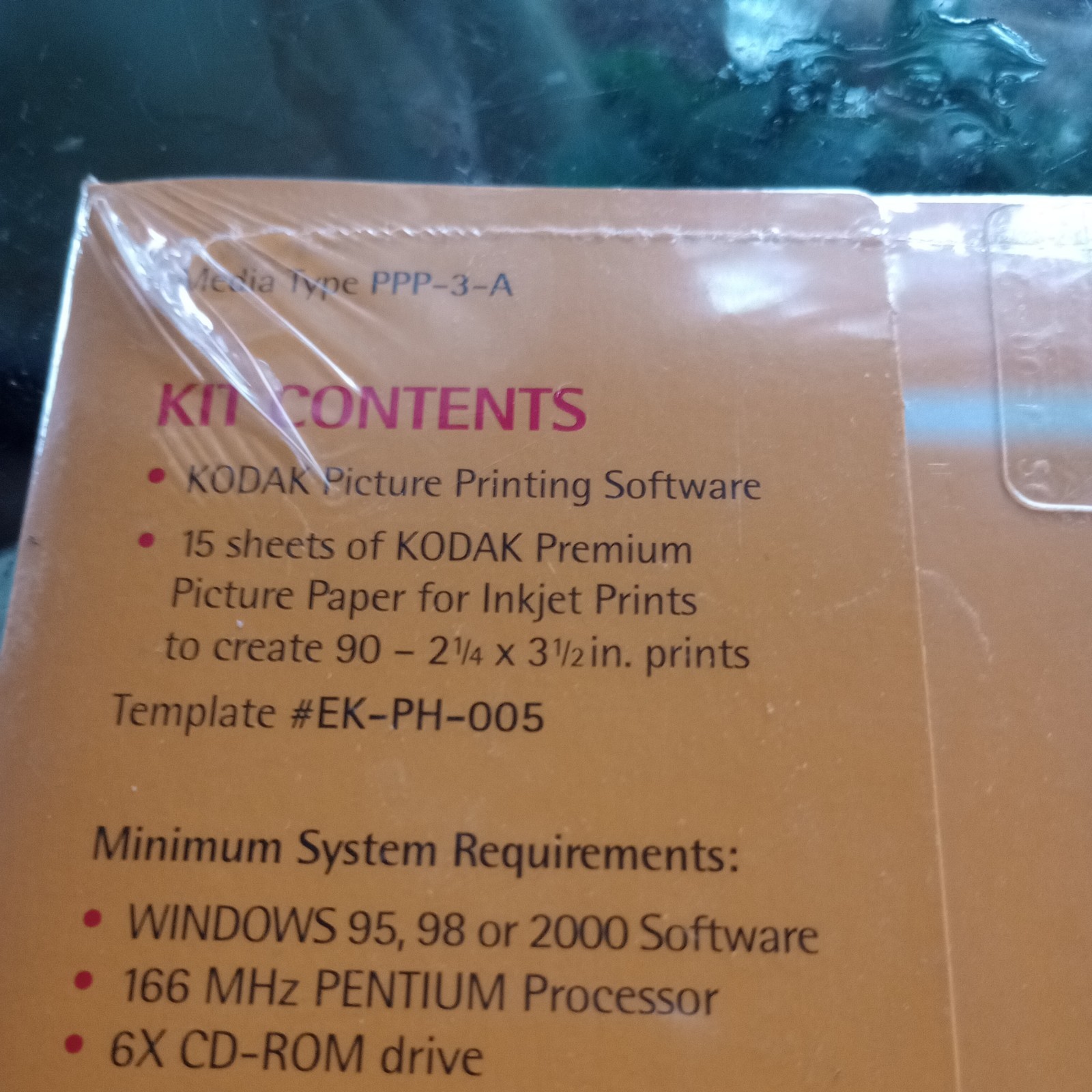 Kodak Wallet Size 2.25 X 3.5” Inkjet Photo High GlossPaper 174 Prints 1 open