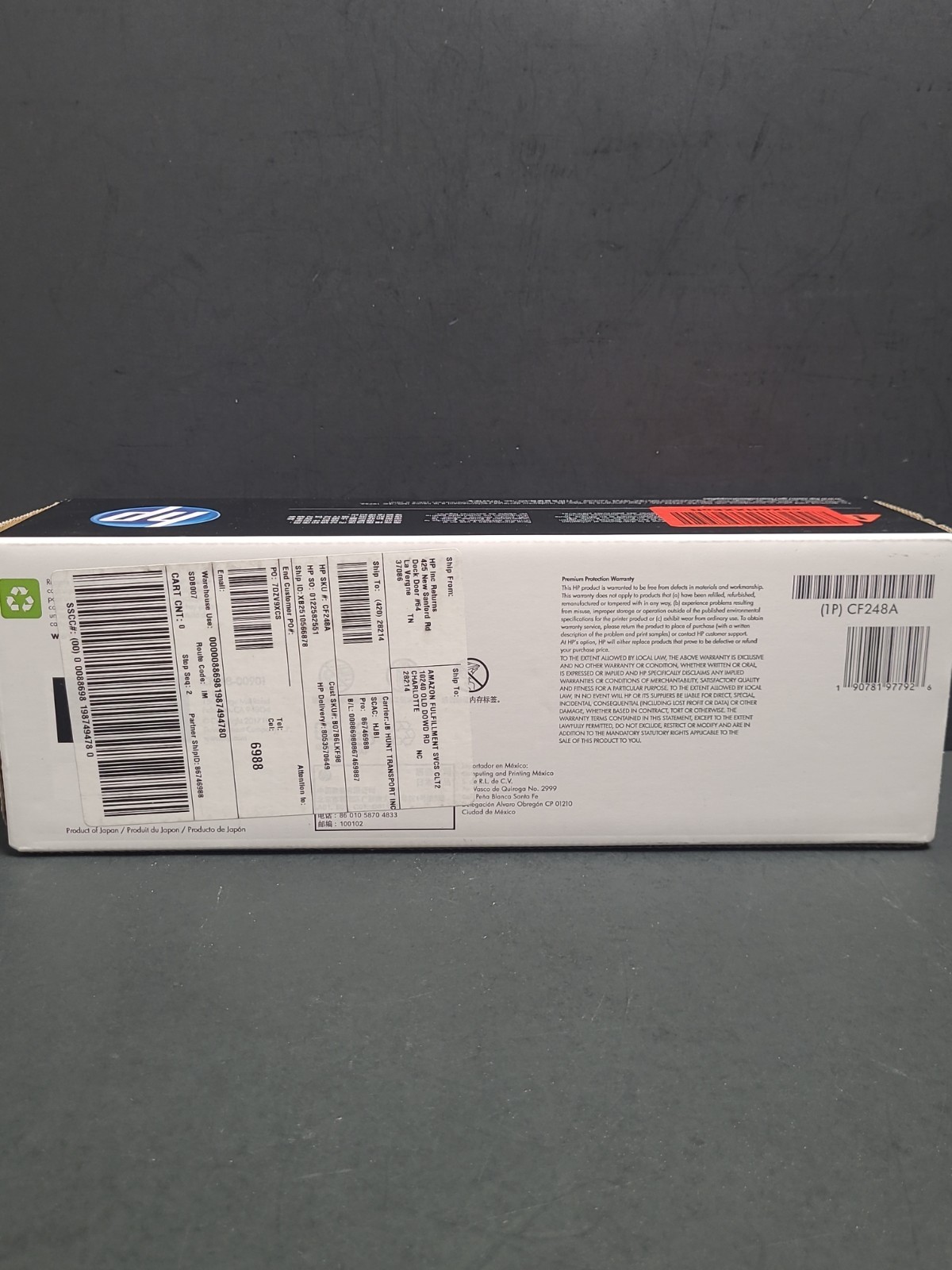 HP 48A Genuine LaserJet Ink Toner Cartridge (CF248A Black) New & Sealed