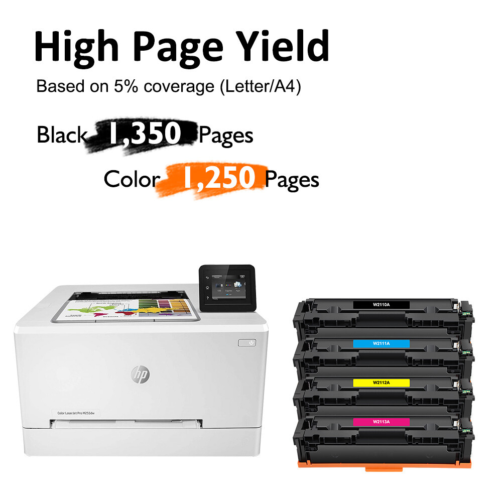W2110A For HP 206A 206X Toner W2110X Laserjet Pro MFP M283cdw M283fdw Lot