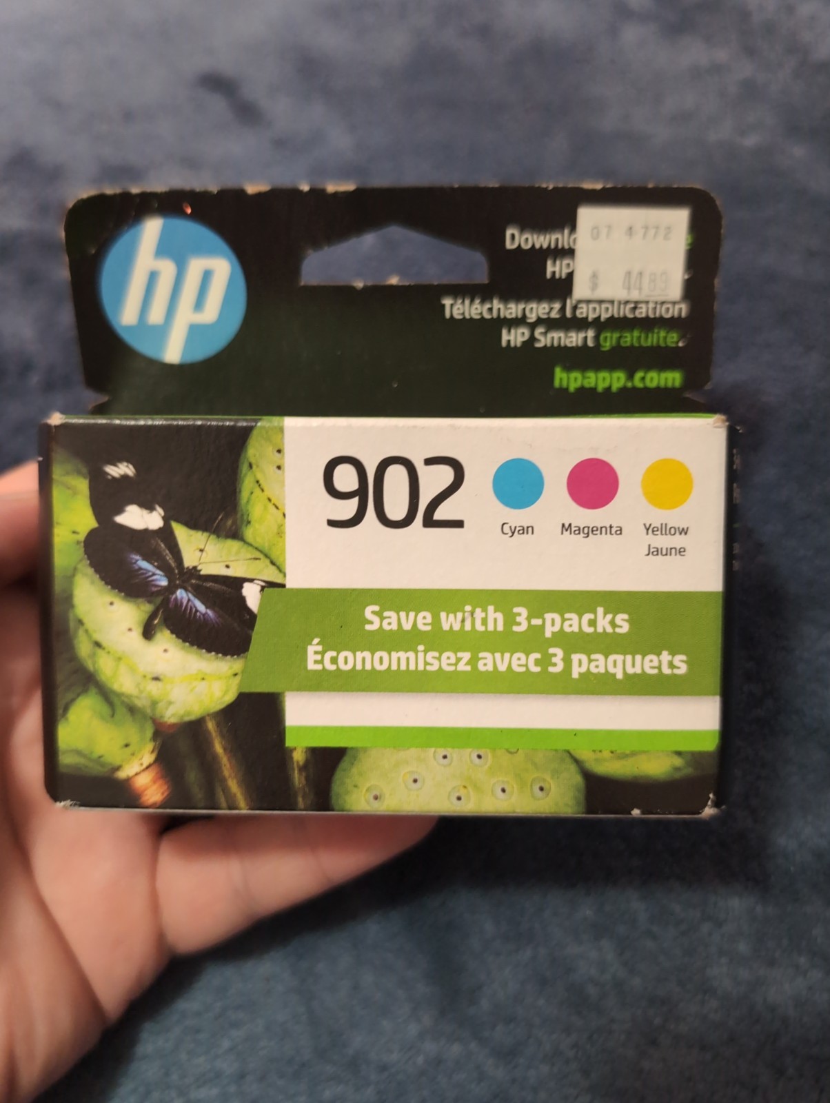 HP 902 Tri-Color Ink Cartridges Cyan Magenta Yellow (Exp 02/2026) NEW SEALED