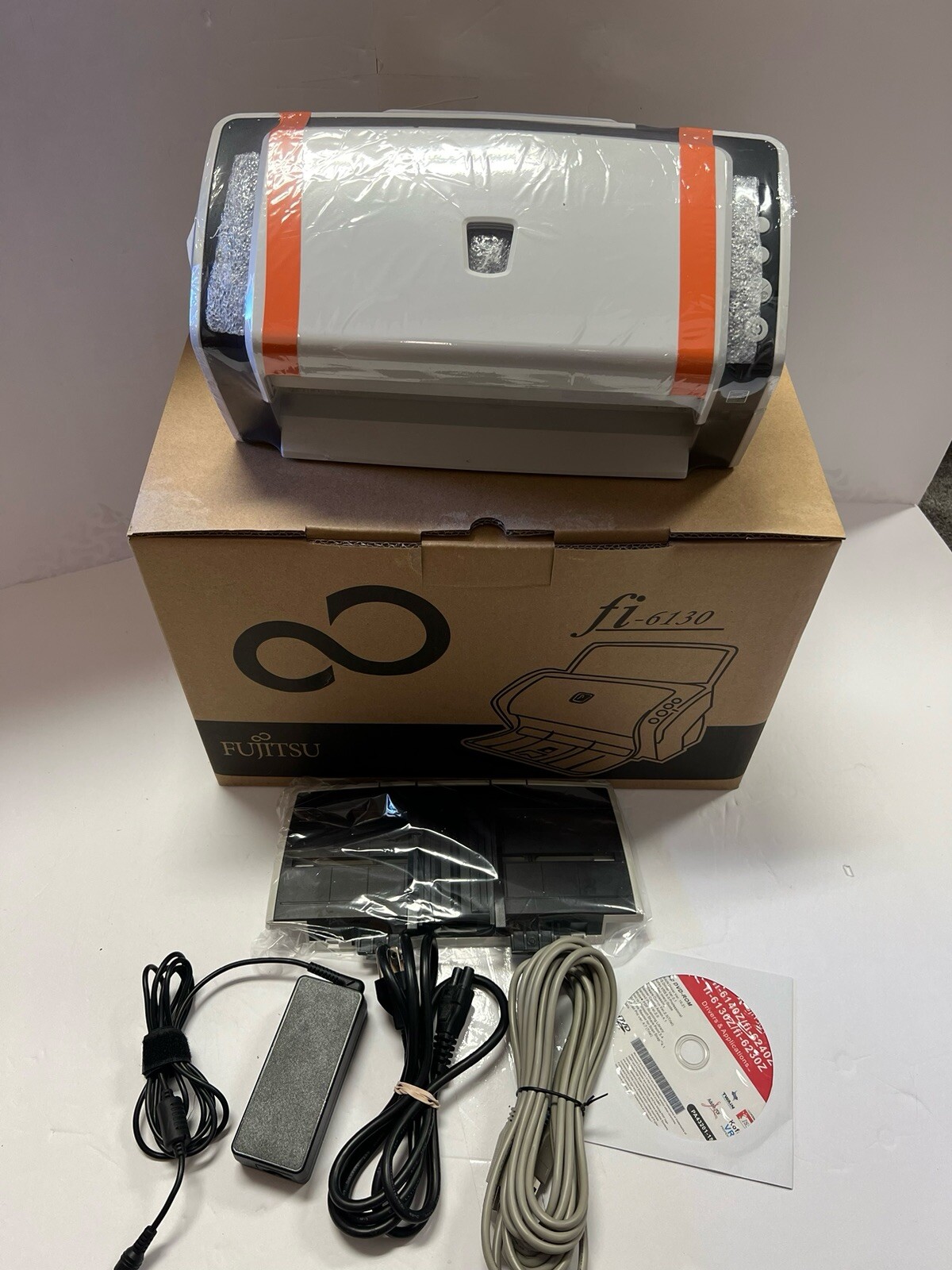 Fujitsu fi-6130 Scanner (AC Adapter+USB+Setup CD) (2000 SOLD)Full Package in Box