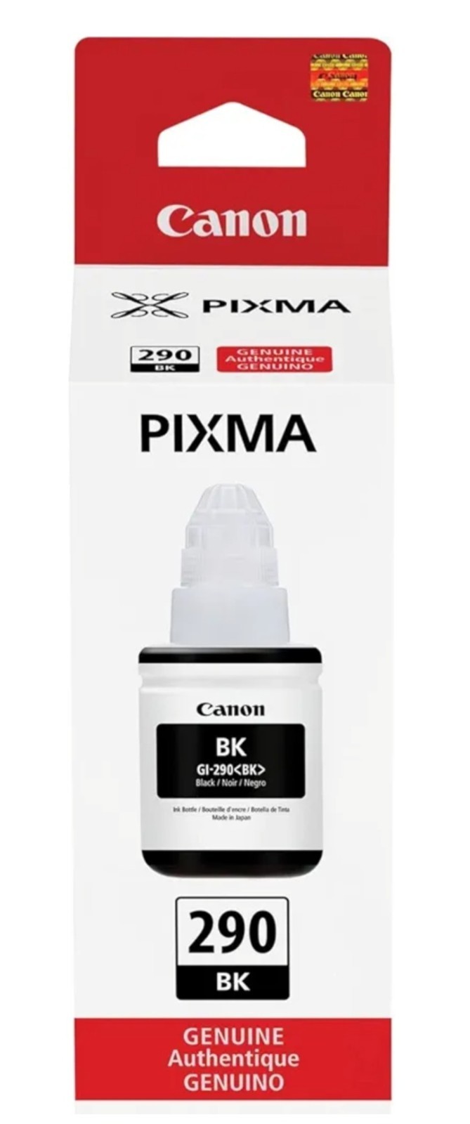 Canon GI-290 Black Genuine Ink Bottle, Compatible with Megatank PIXMA™