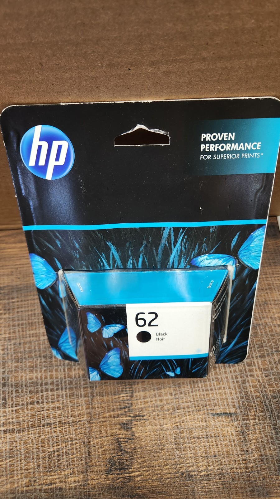 HP 62 Black Original Ink Cartridge Genuine Exp 02/2026