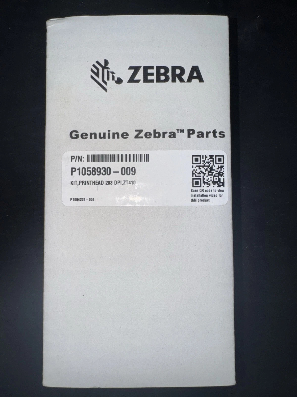 ✅️ Zebra Genuine Printhead for ZT410 ZT411 Thermal Printer 203dpi P1058930-009