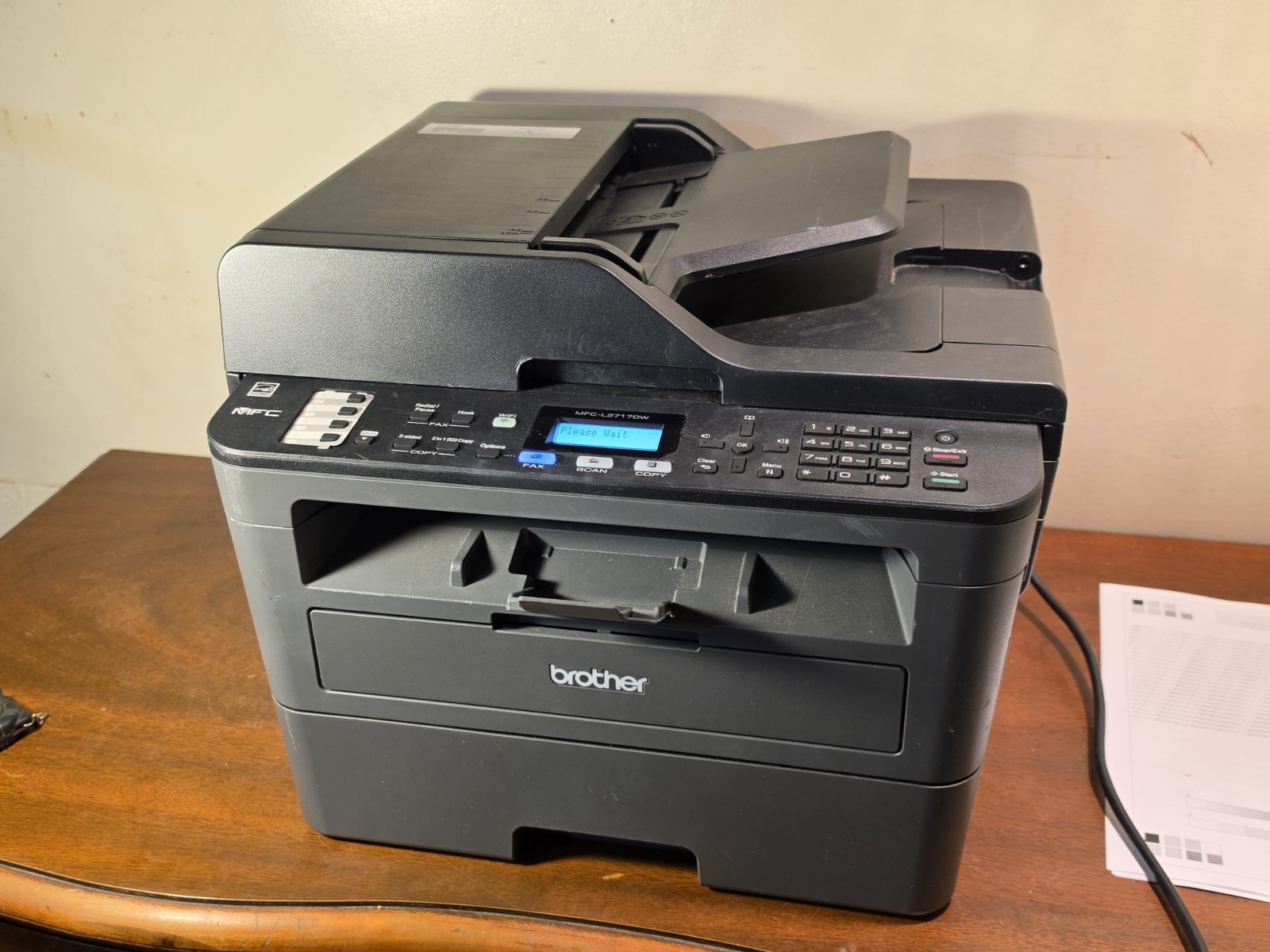 Brother MFC-L2717DW Laser All-In-One Printer WiFi Duplex Scanner Copier Fax B&W