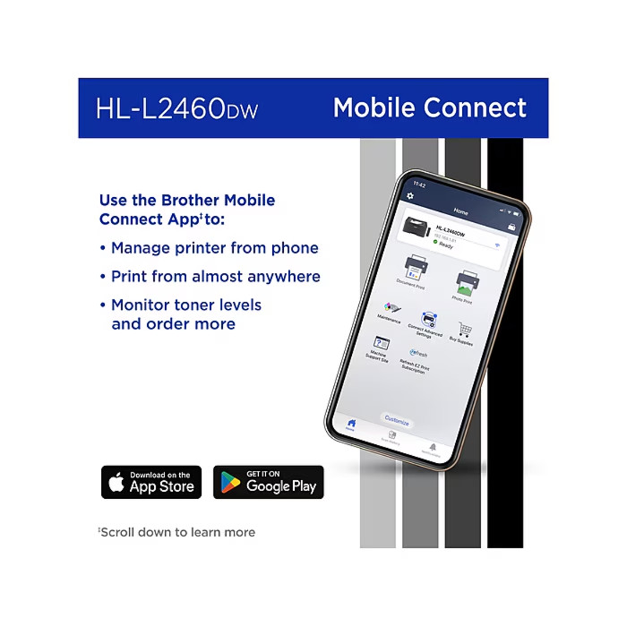 NEW Brother HL-L2460DW Wireless Duplex Monochrome Laser Printer – SALE!!