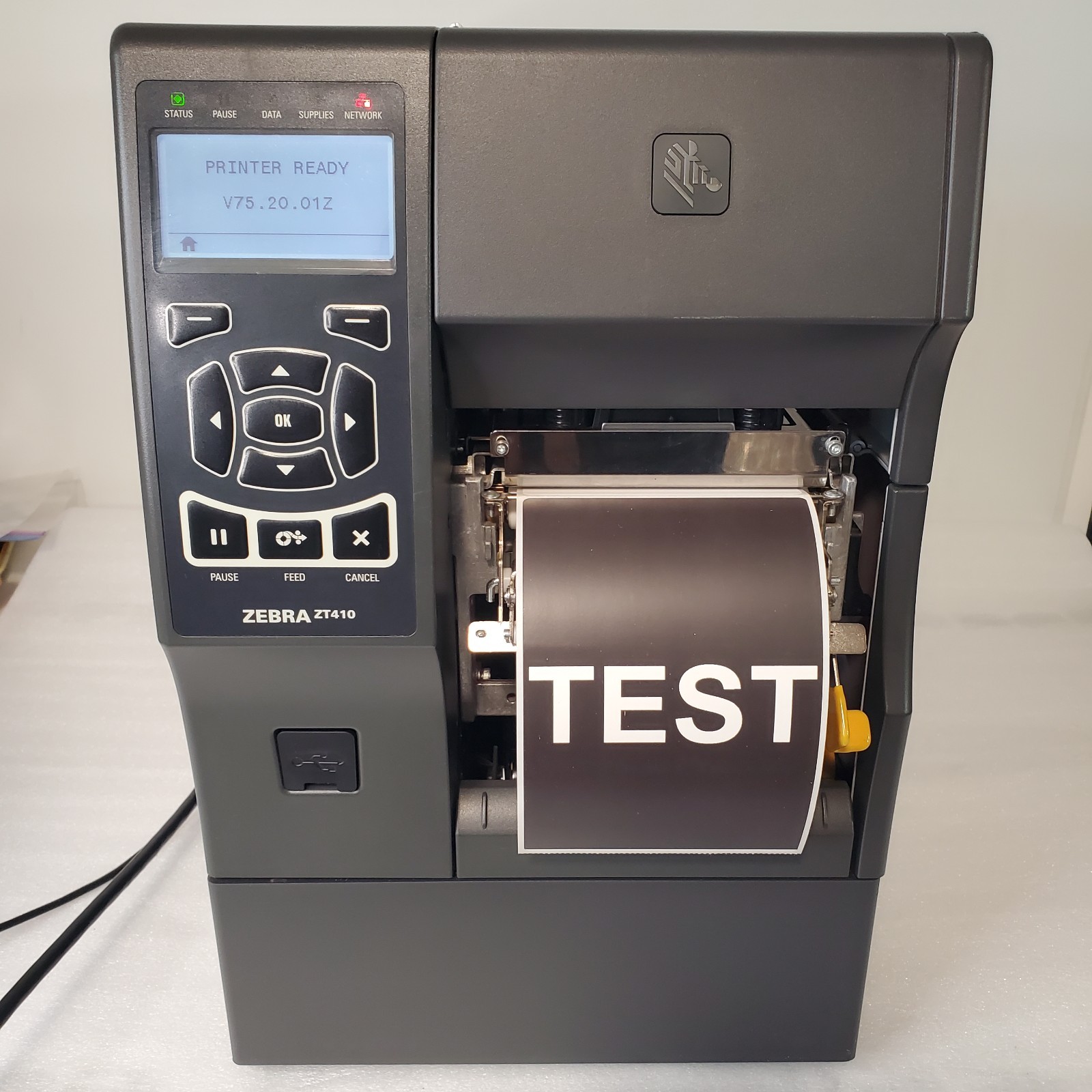 Zebra ZT410 Thermal Transfer Label Printer ZT41042 Peel & Full Rewind 203dpi