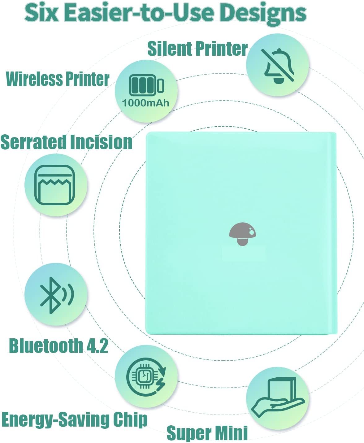 Phomemo M02 Pocket Label Photo Bluetooth Thermal Paper Printer Mini Mobile Lot