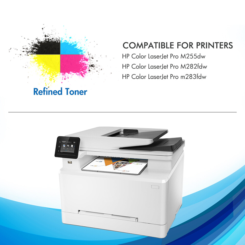 206A 206X Toner Set For HP Color Laserjet Pro MFP M283fdw M283cdw M255dw Lot