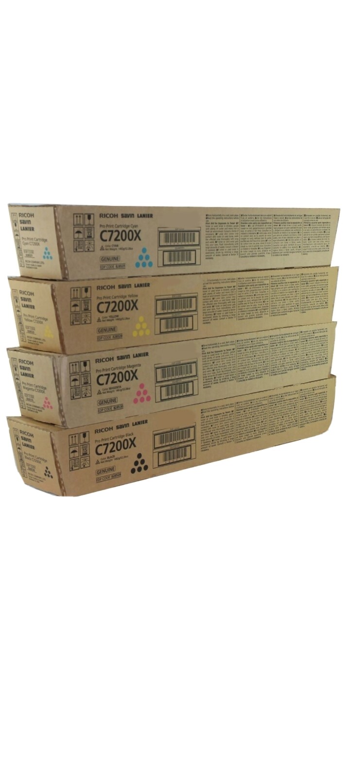OEM Brand New Ricoh Toner Pro C7200x C7210x 828528 828529 828530 828531