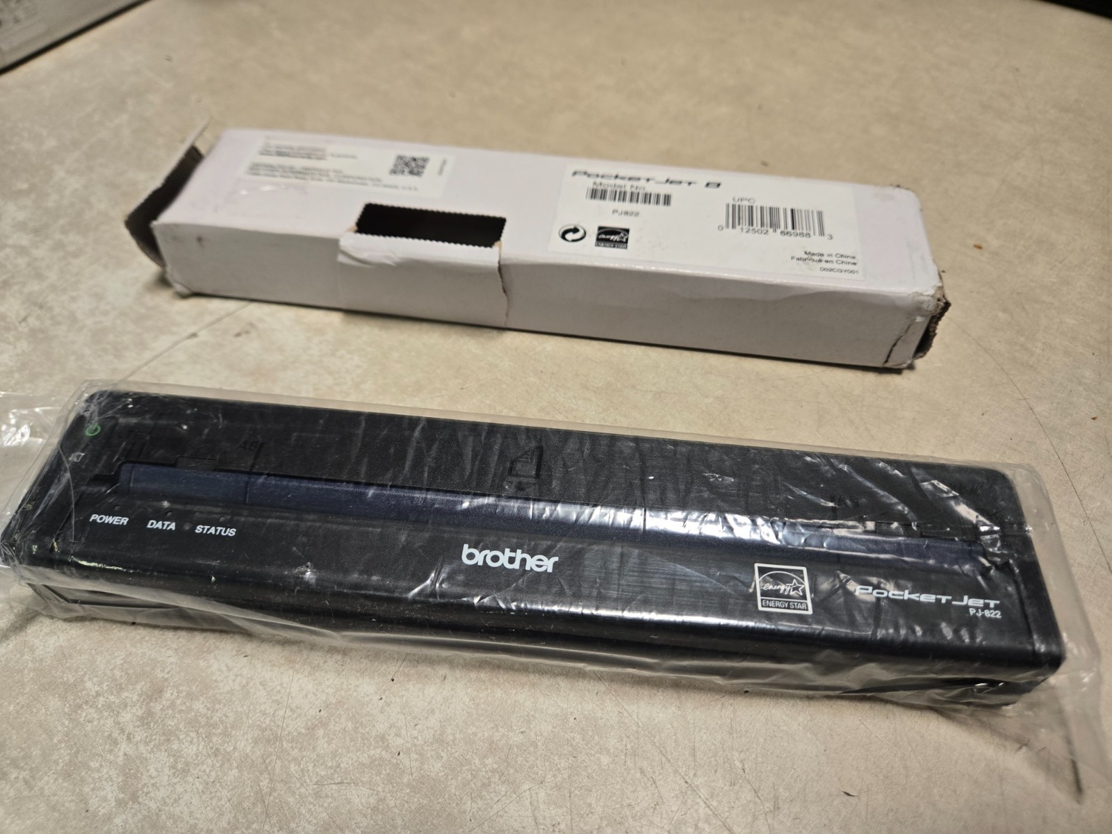Brother PocketJet 822 Mobile Direct Thermal Monochrome Printer USB-C Connection