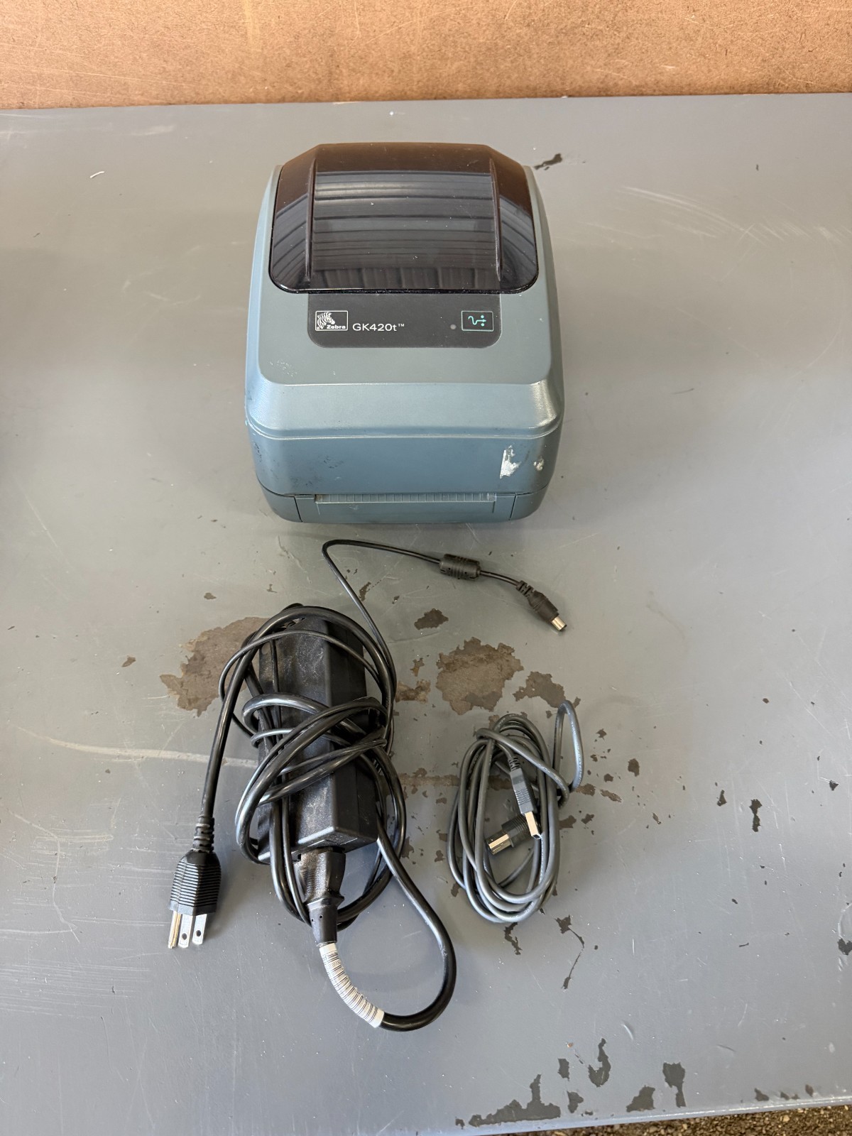 1x Zebra GK420T Thermal Label Printer, USED