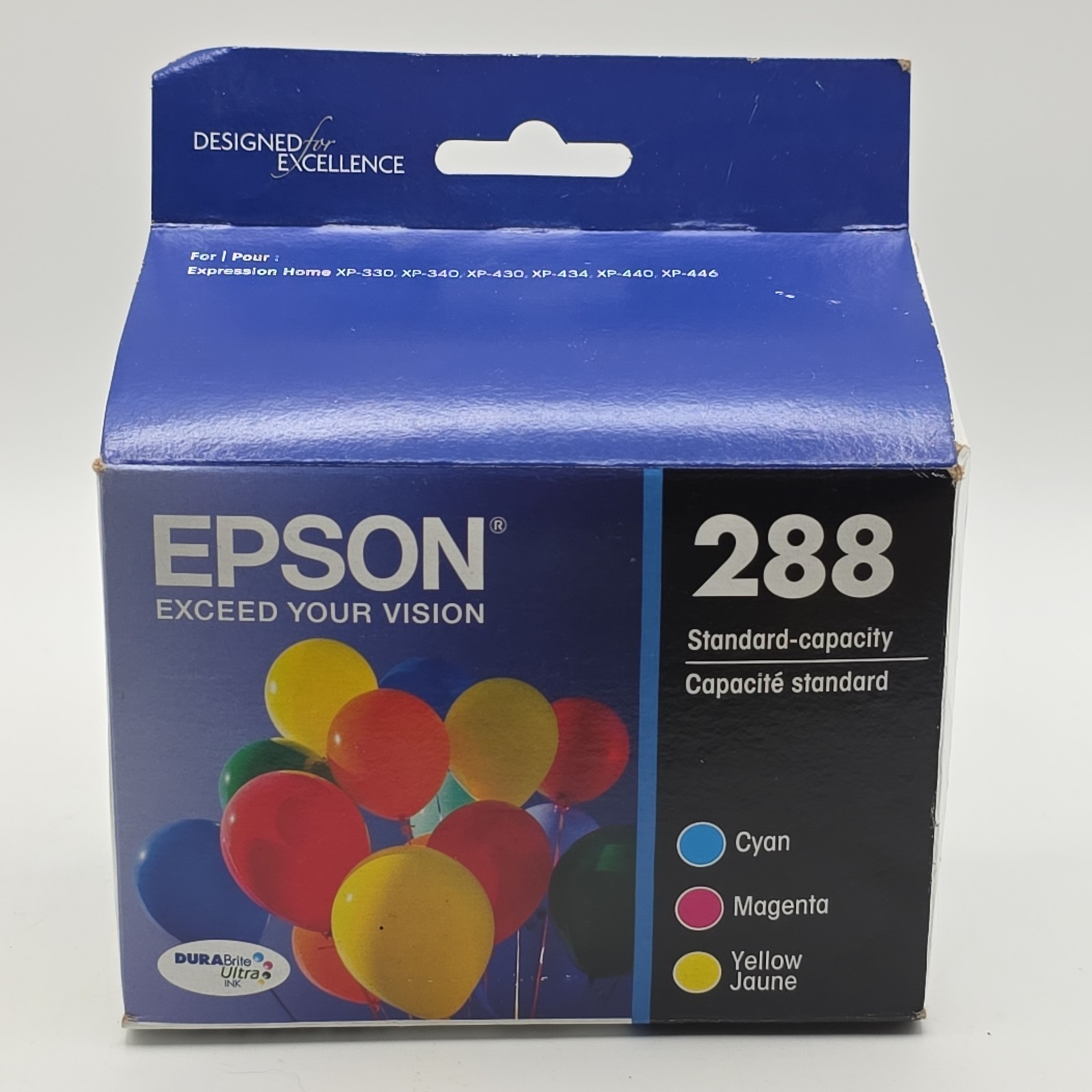 Epson 288 Black Cyan Magenta Yellow Ink Cartridges T288120-BCS Exp 8/21