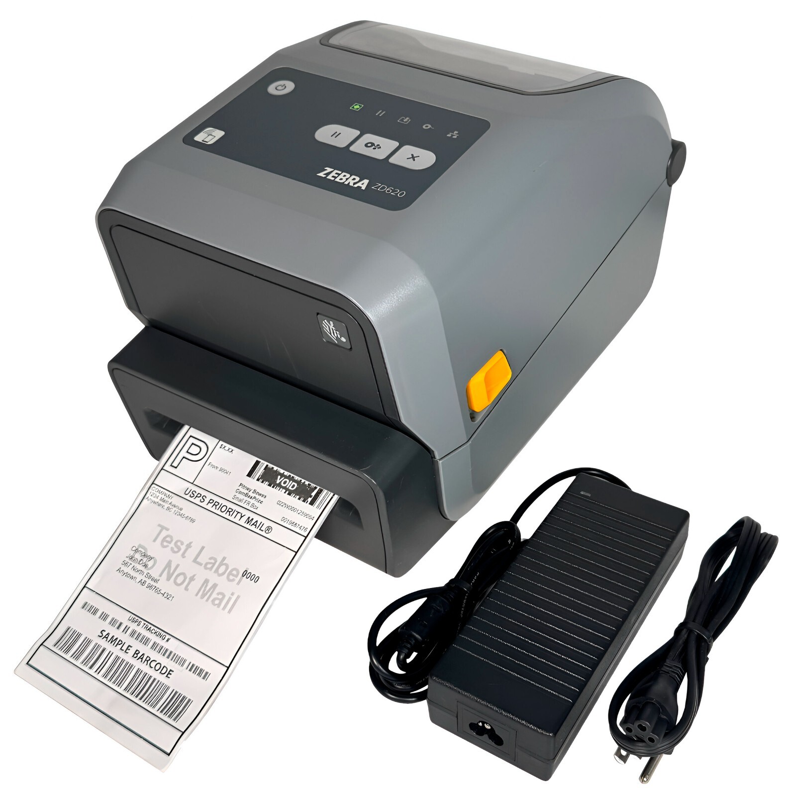 TESTED Zebra ZD620 Thermal Transfer Label Printer Cutter USB LAN Bluetooth