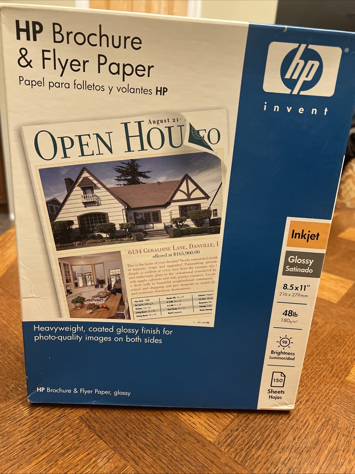 HP Glossy Brochure/Flyer Paper-8.5×11,150sheets 48lb