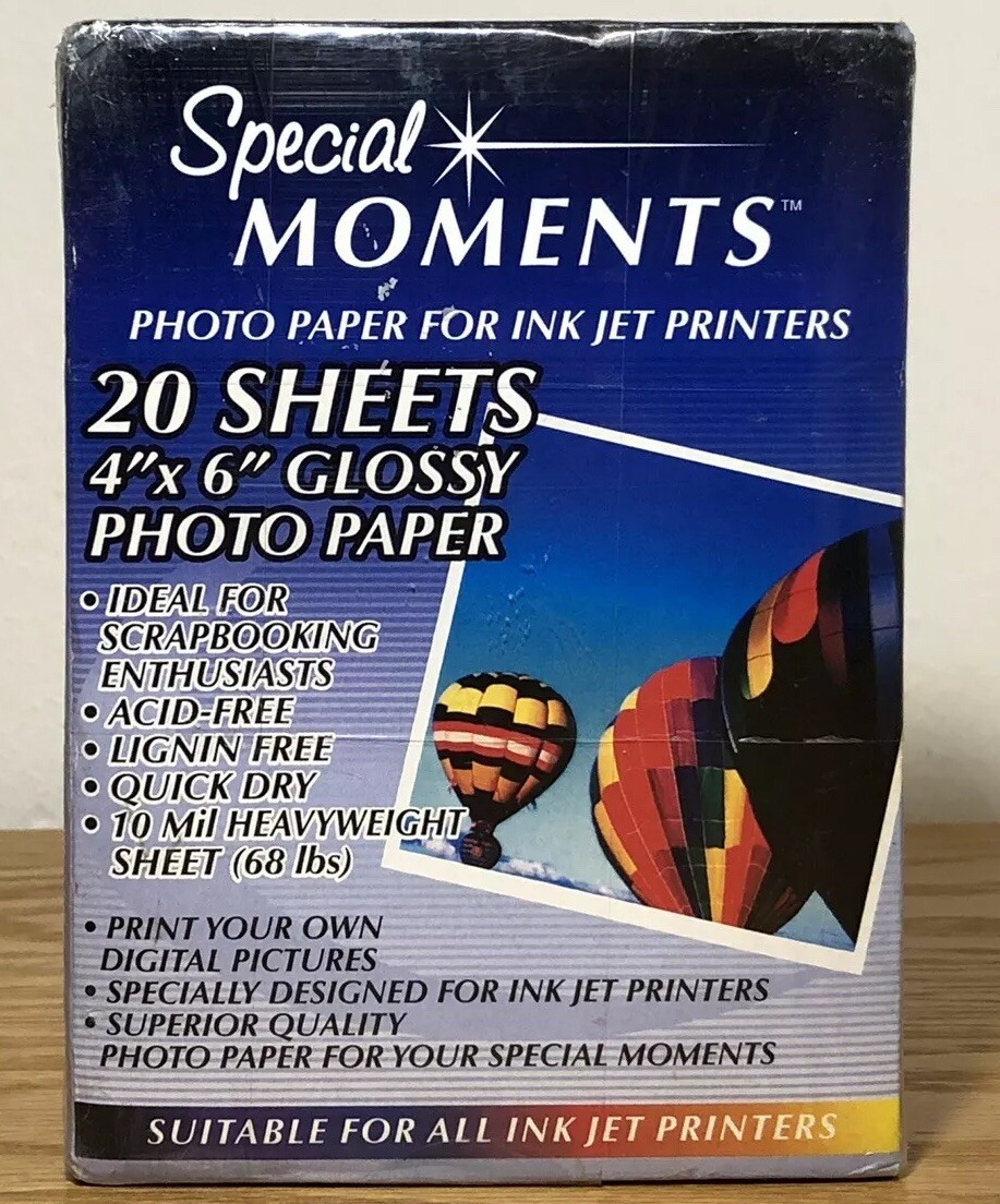 Special Moments 4″x6″ Glossy Photo Paper Ink Jet Printers – 160 Sheets Total*