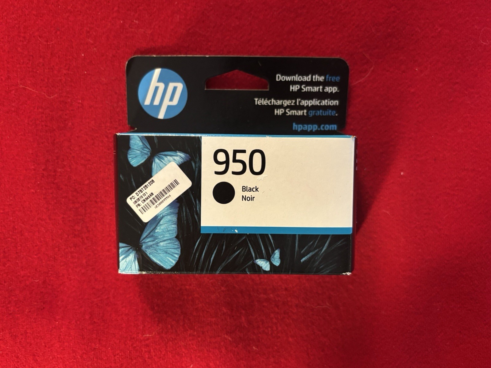 HP 950 Black Ink Cartridge Genuine OEM CN049AN 2027