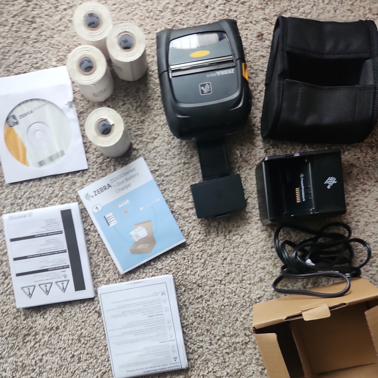 Zebra ZQ510 Mobile Thermal Printer w/Case & Battery included