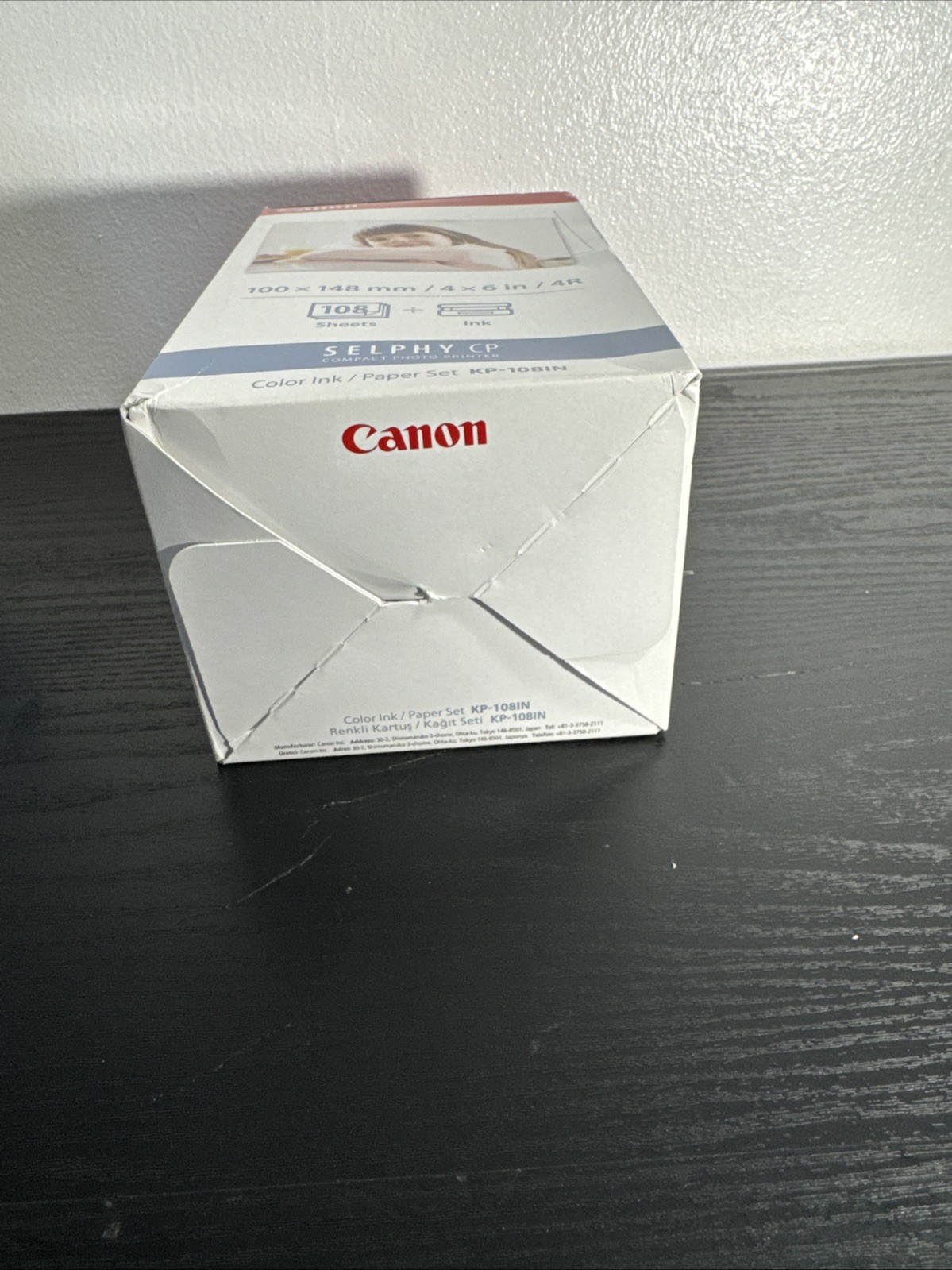 New Canon KP-108IN Selphy 4×6 Color Ink Paper Set 108 Sheets 3115B001 +Extra Set