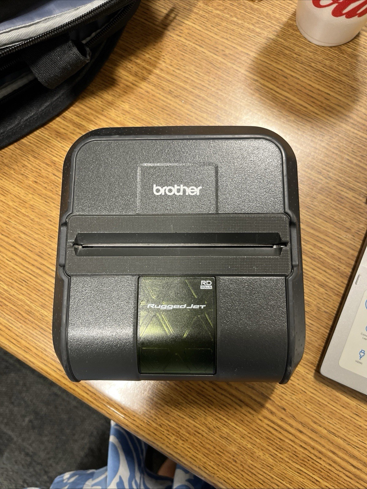 Brother RuggedJet RJ-4040-K – 4-Inch Label, Tag, and Receipt Printer + Battery