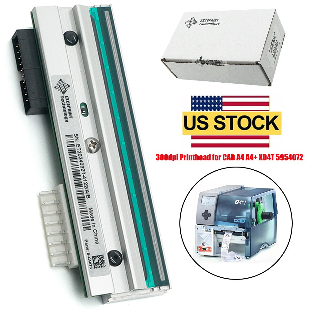300dpi Printhead for CAB A4 A4+ XD4T Label Printer 5954072Printer head US Stock