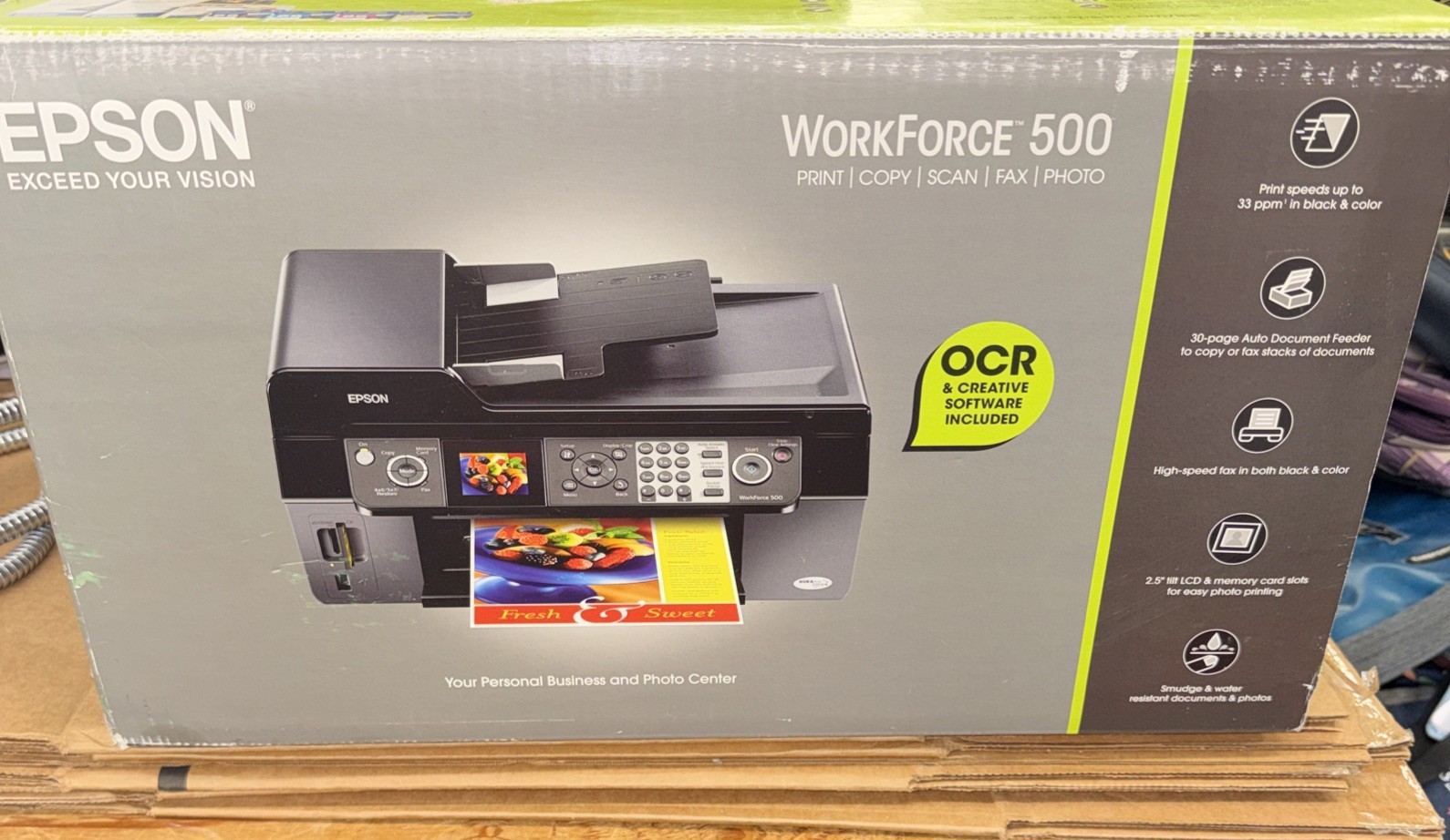 Epson WorkForce 500 Color Printer Brand New In Box