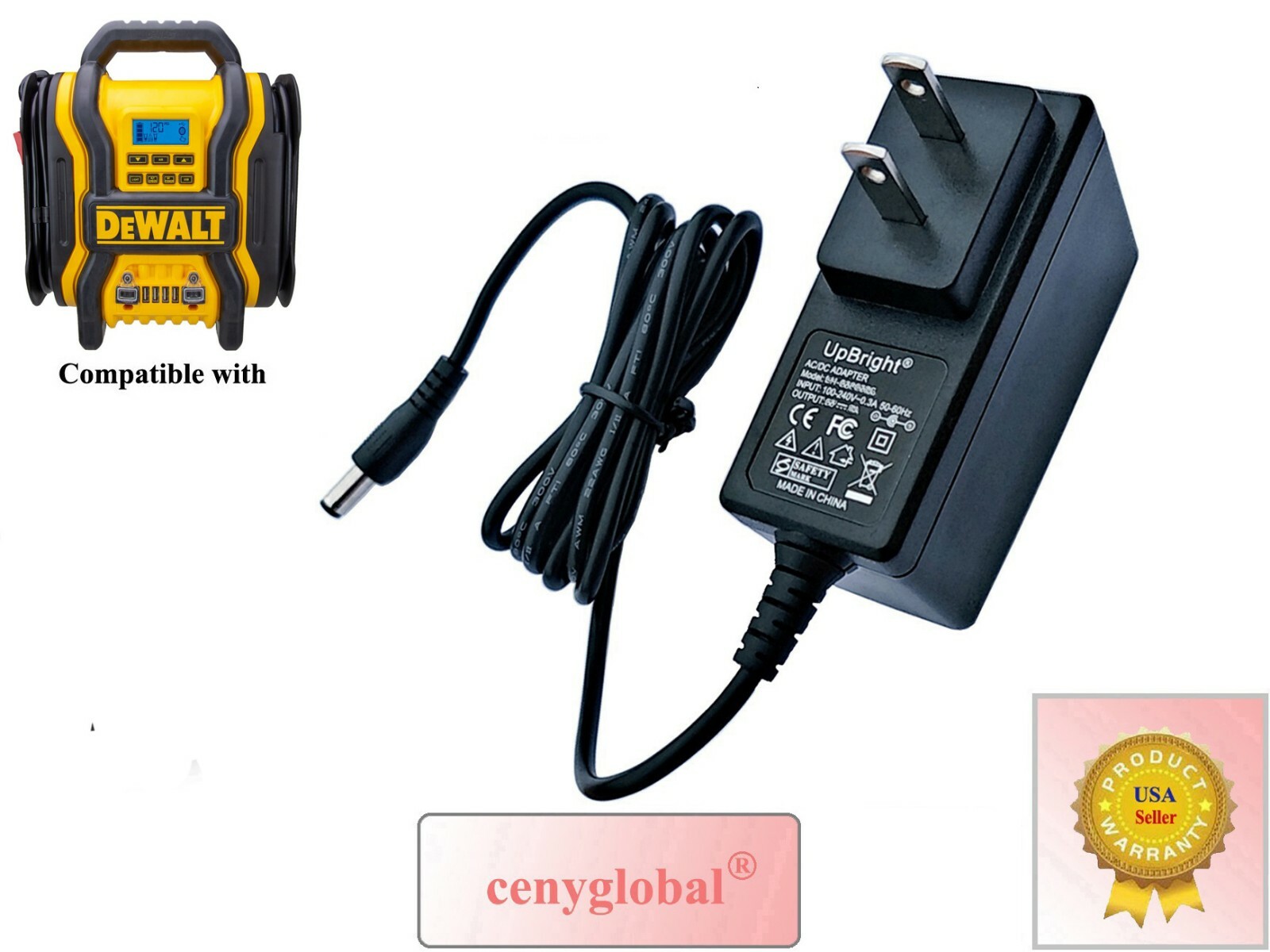 AC Adapter Charger For Dewalt DXAEPS14 1400 Peak Amp Power Station Power Supply