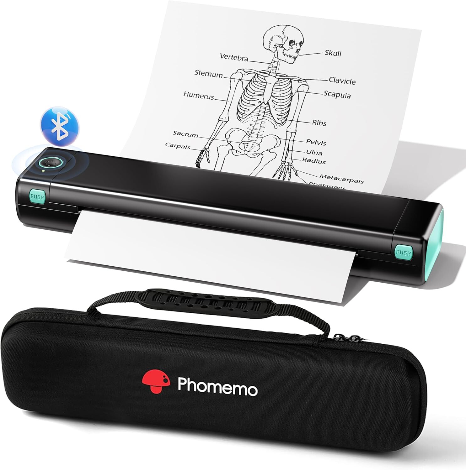 Phomemo M08F Wireless Bluetooth Printers Thermal A4 Printers with Carry Case lot