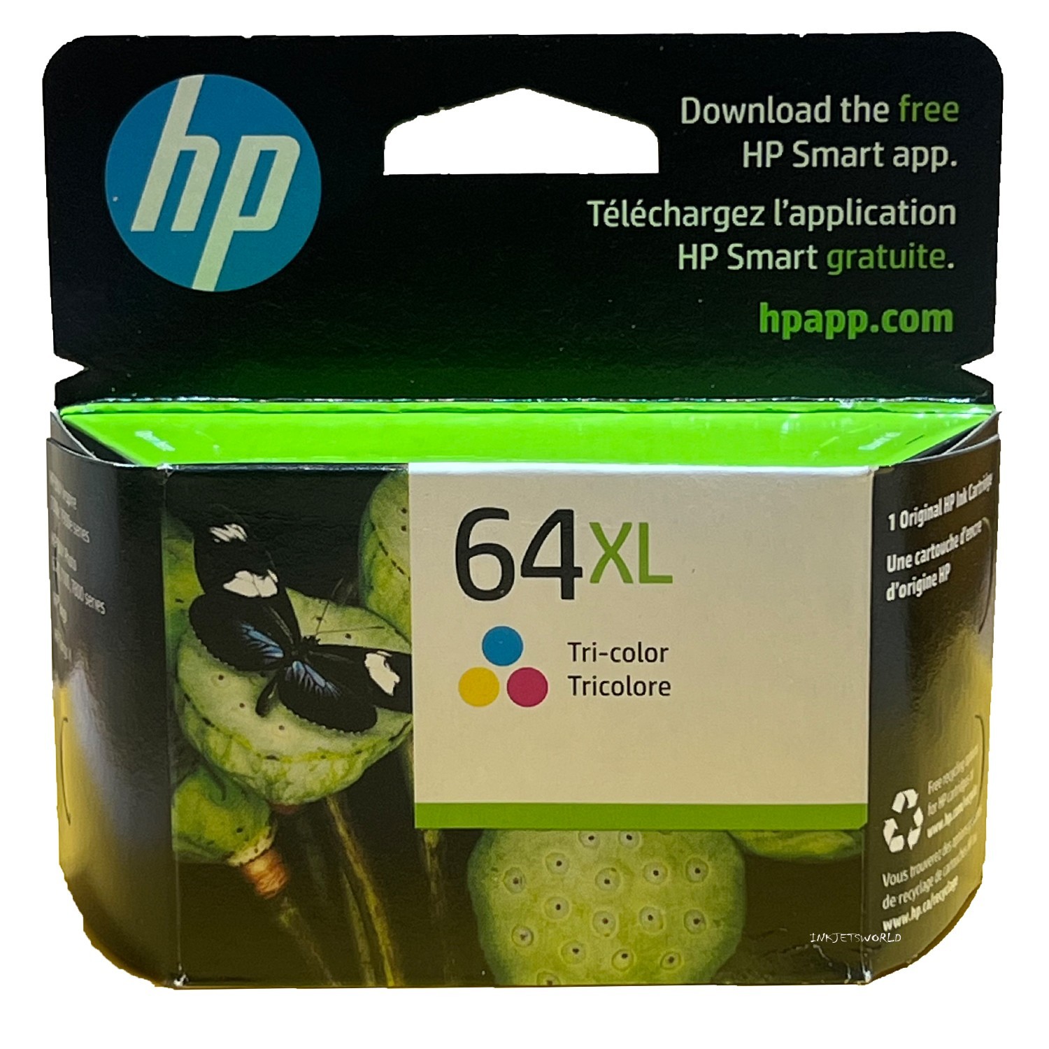 HP 64XL Color Ink Cartridge New Genuine 8-2026