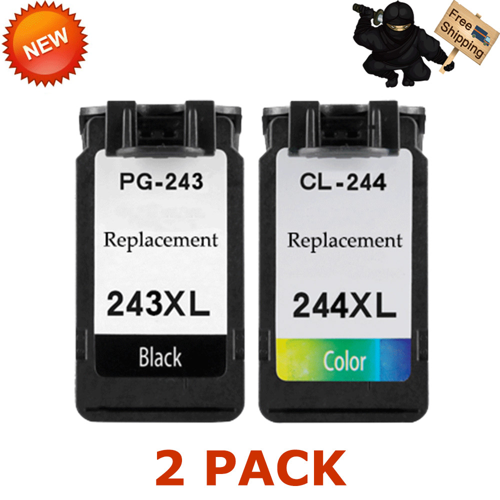 PG243XL CL244XL Black Color Ink Set For Canon Pixma iP2820 MG2520 MG2550 MX495