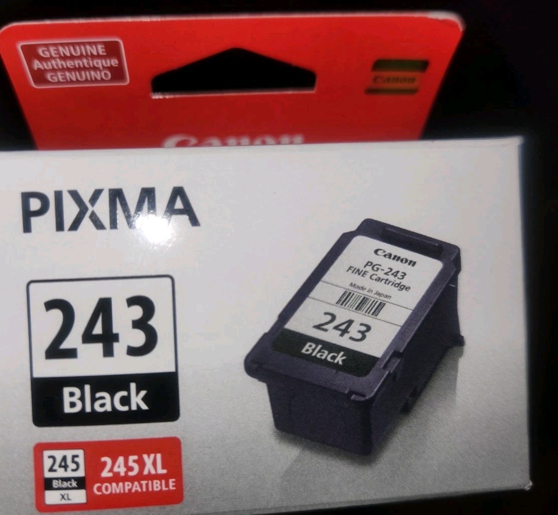 EMPTY Canon Black Ink Cartridge PG-243 EMPTY (Genuine)