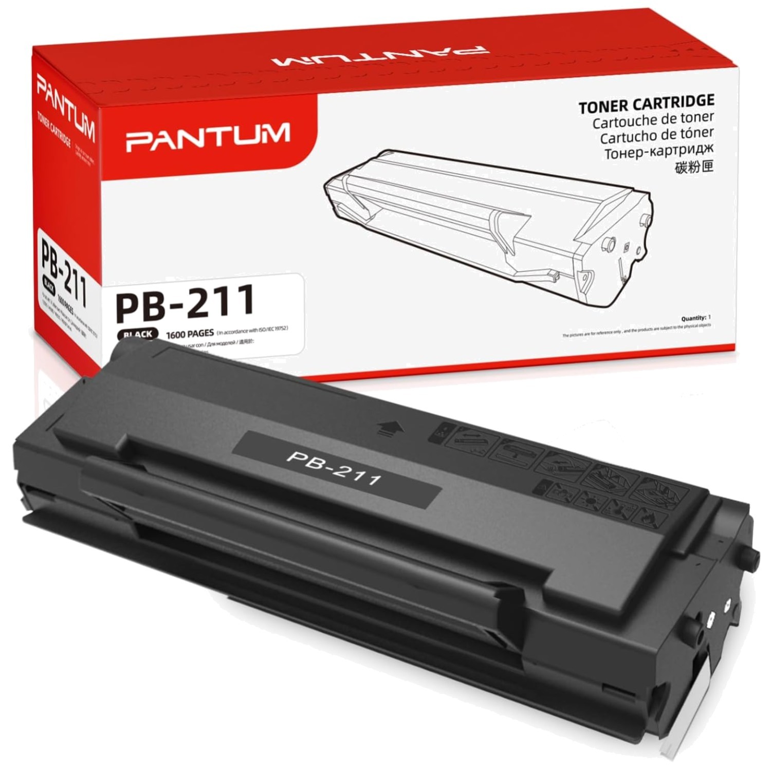 Reliable PB-211 Black Toner Cartridge – Dual-Sided Printing