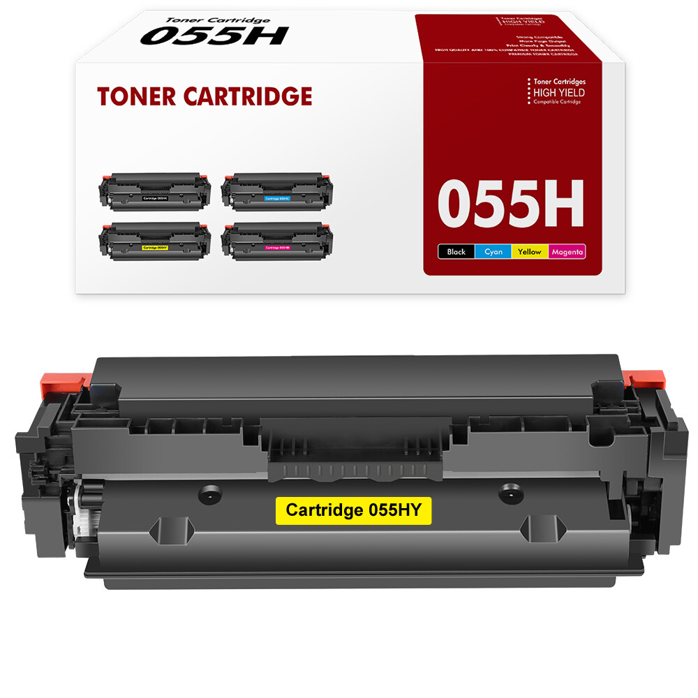 Yellow 055H Toner With Chip For Canon 055H imageCLASS MF743CDW MF746CX LBP664CX