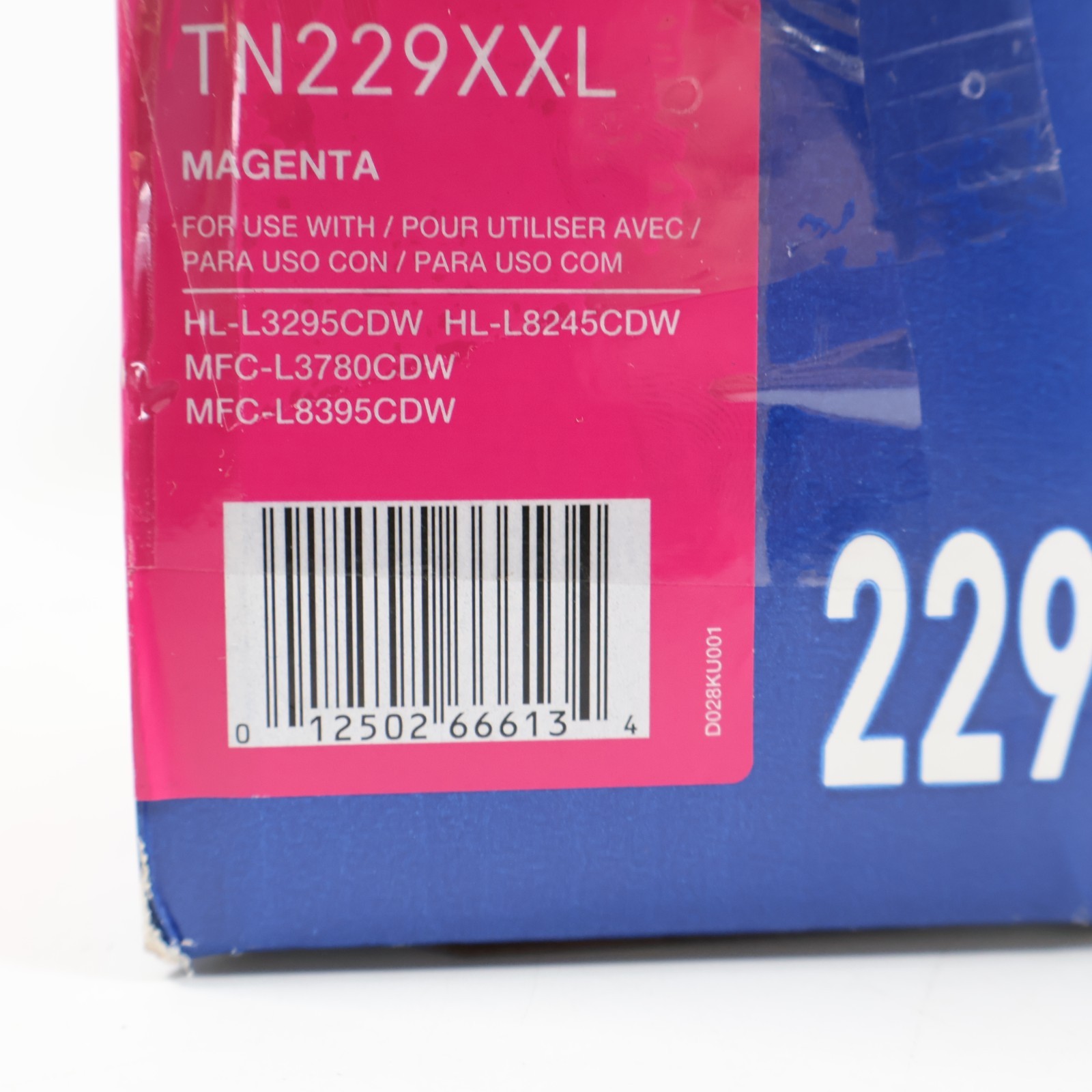 OPENED BAG Brother Genuine TN229XXL Super High-yield Magenta Toner Cartridge