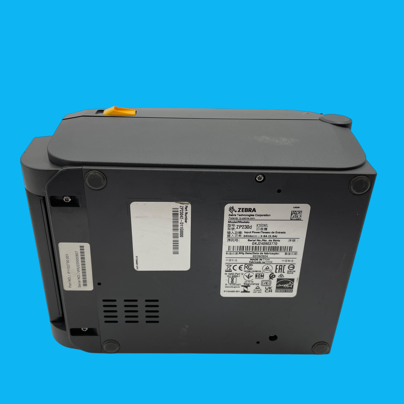 Zebra Model ZP230d Direct Thermal Barcode Label Printer 203dpi