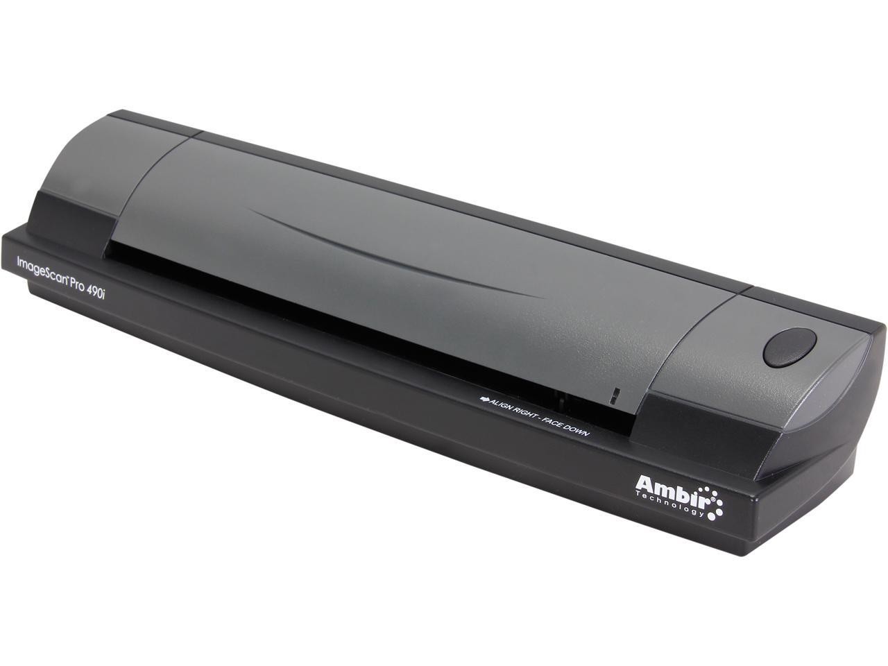 Ambir ImageScan Pro 490i (DS490-AS) 48-bit internal color, outputs 24-bit true c