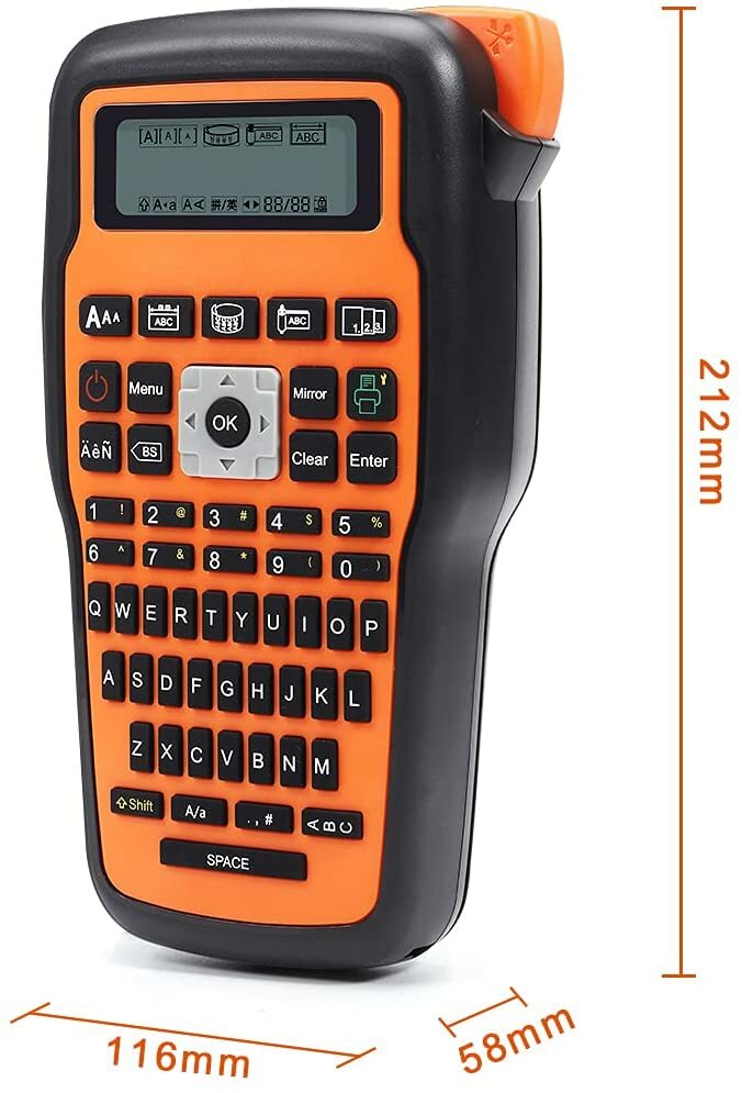 Industrial Label Maker Printer E1000 Label Machine PTouch TZe231 Label Tape