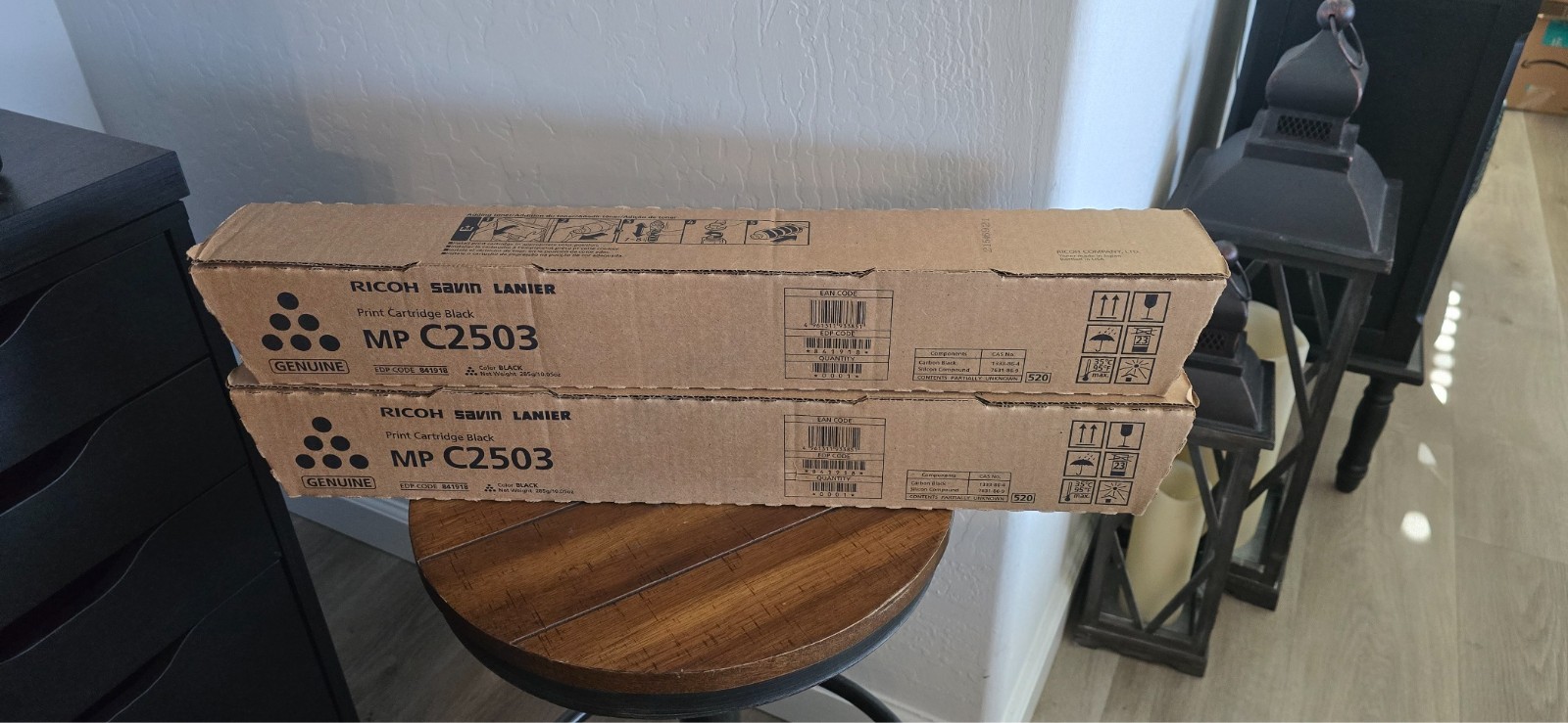 Ricoh Savin Lanier MP C2503 OEM Black Toner QTY 2