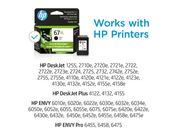 Genuine HP 67 & 67XL Original Ink Cartridges – Black, Tri-Color & Combo Packs !!