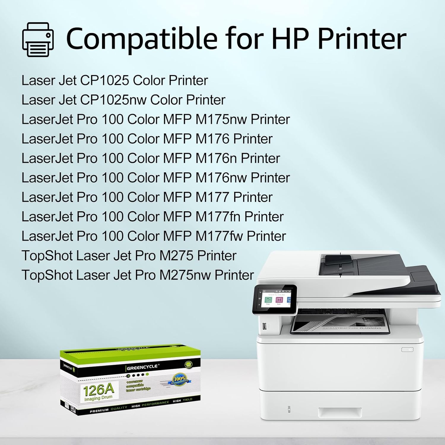 1PK CE314A Imaging Drum unit For HP LaserJet TopShot M275 M275nw CP1025 CP1025nw
