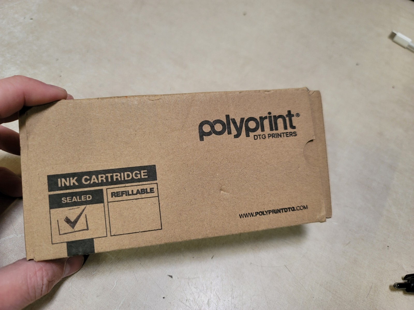 Polyprint DTG Ink Cartridge Water Based Pigment Ink White TIP105W (#135)